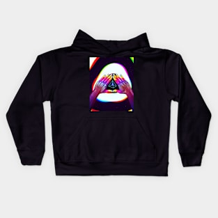 Psychedelic Energy Hands 5 (GIF) Kids Hoodie